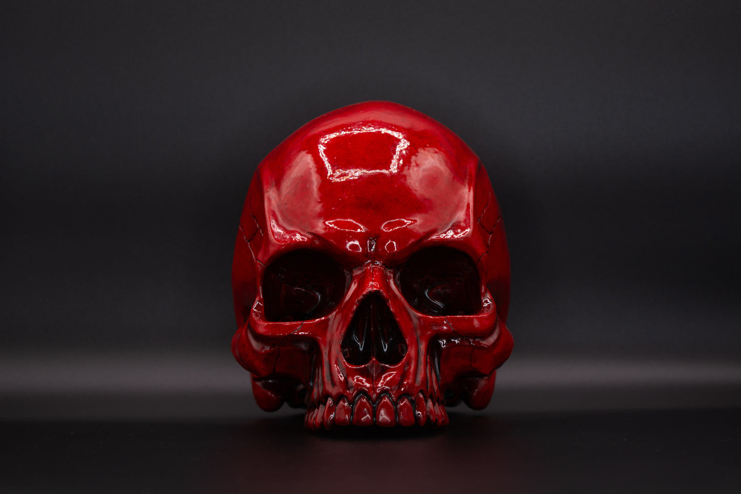 Angry Skull "Flayed Red"