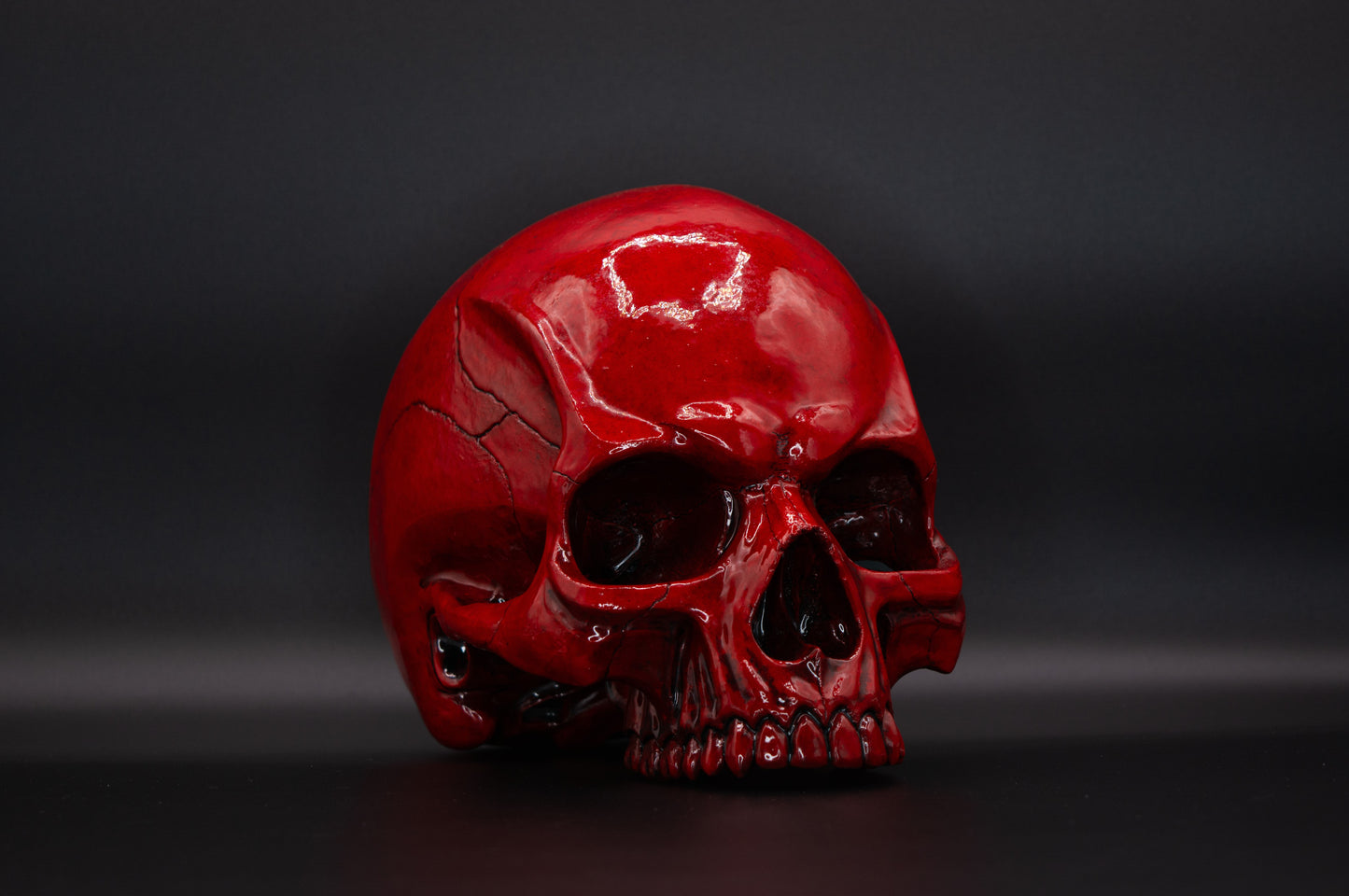 Angry Skull "Flayed Red"