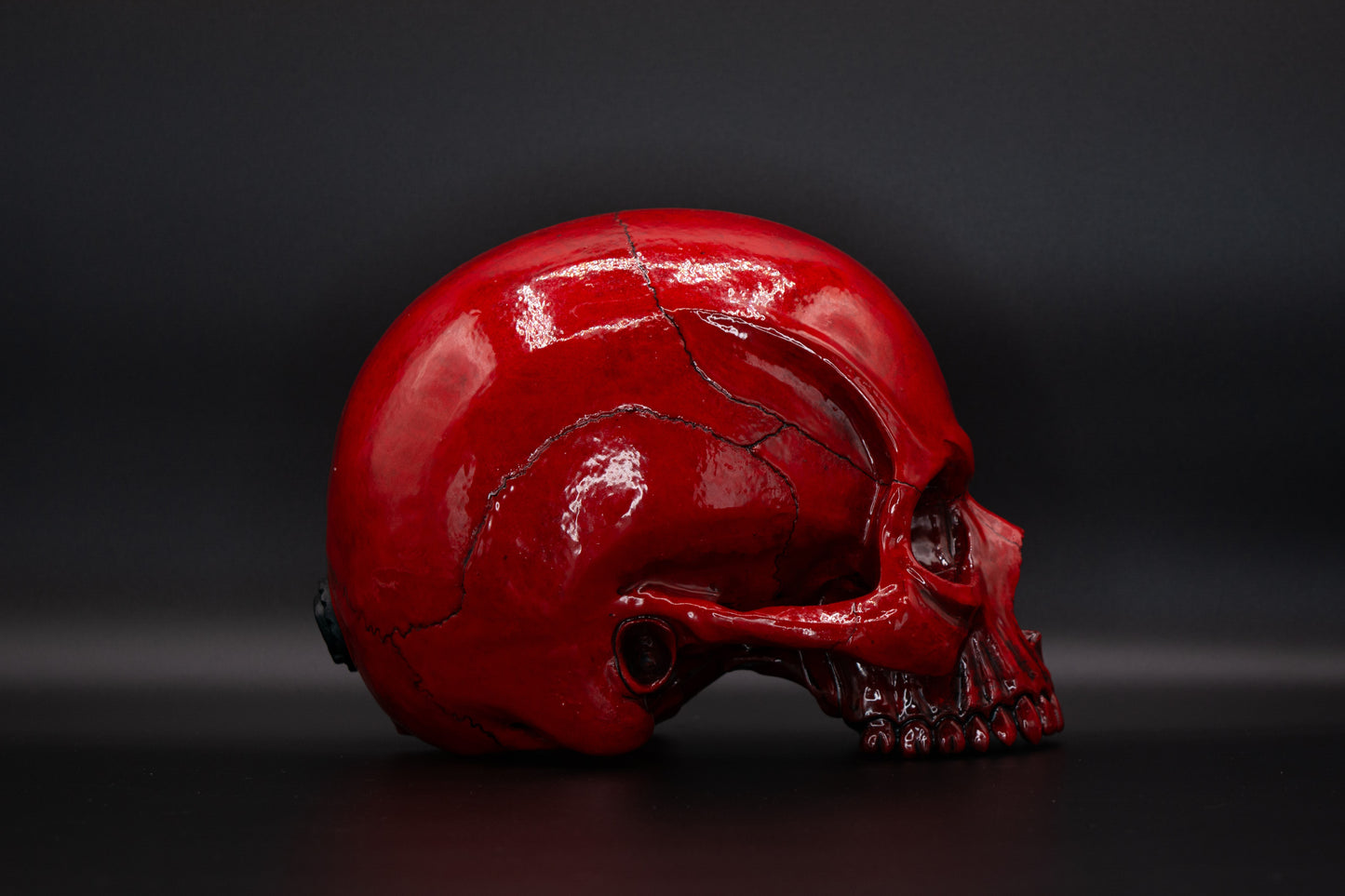 Angry Skull "Flayed Red"