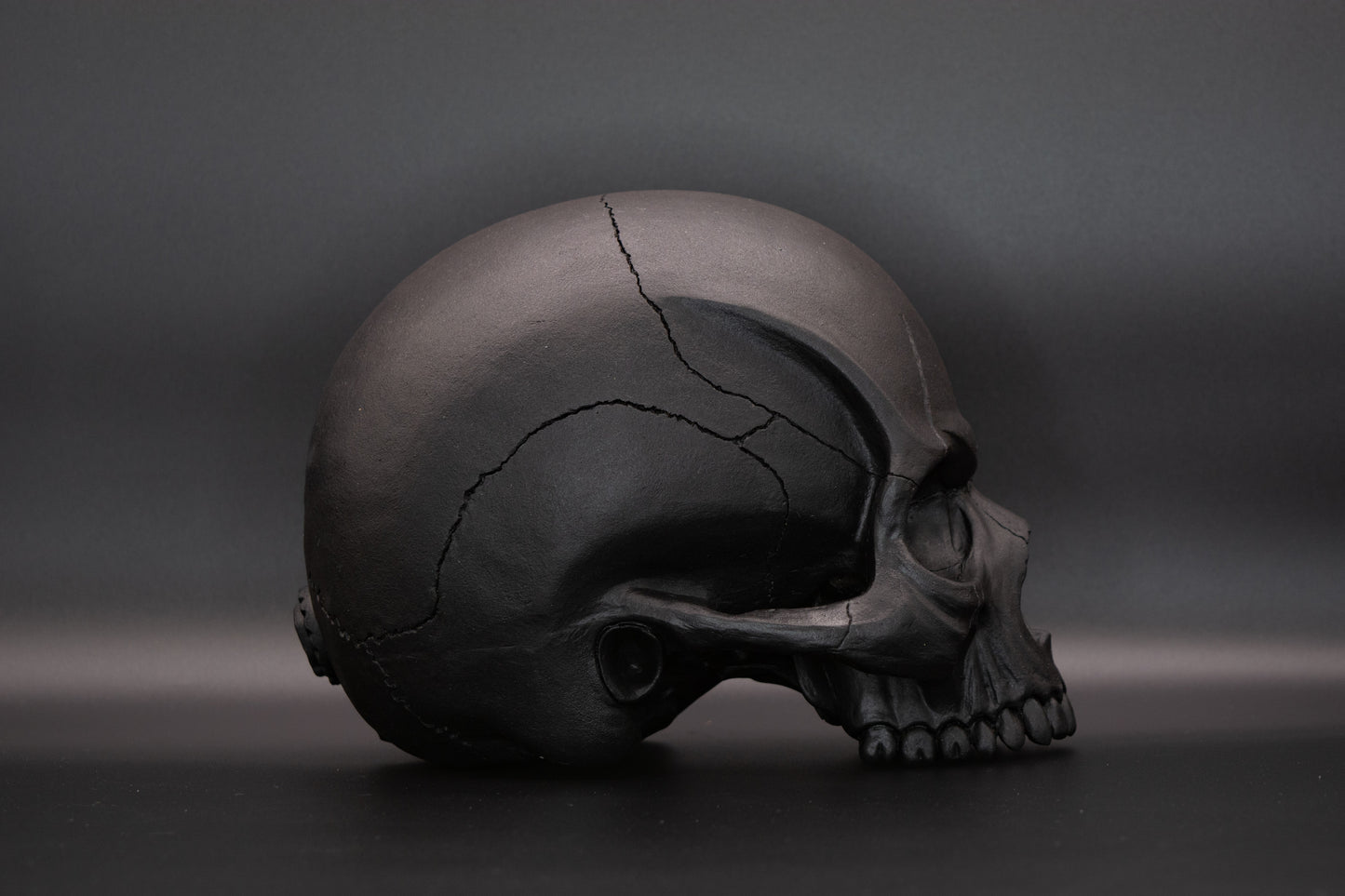 #202 Angry Skull "Matte Black"