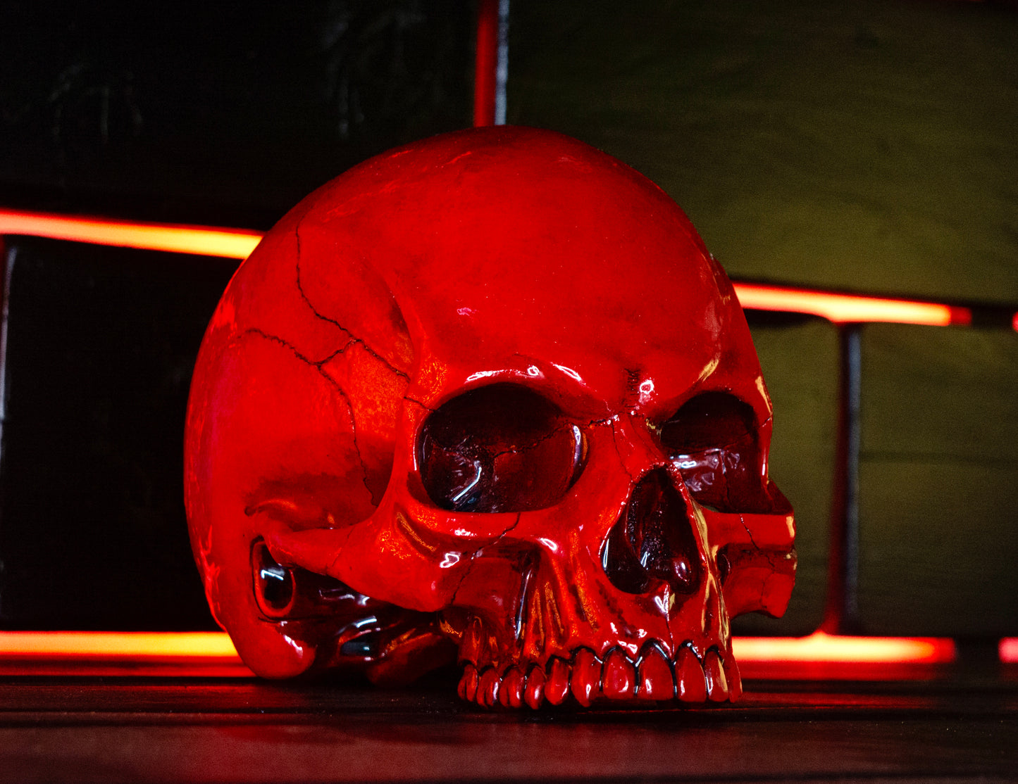 Angry Skull "Blood Red"