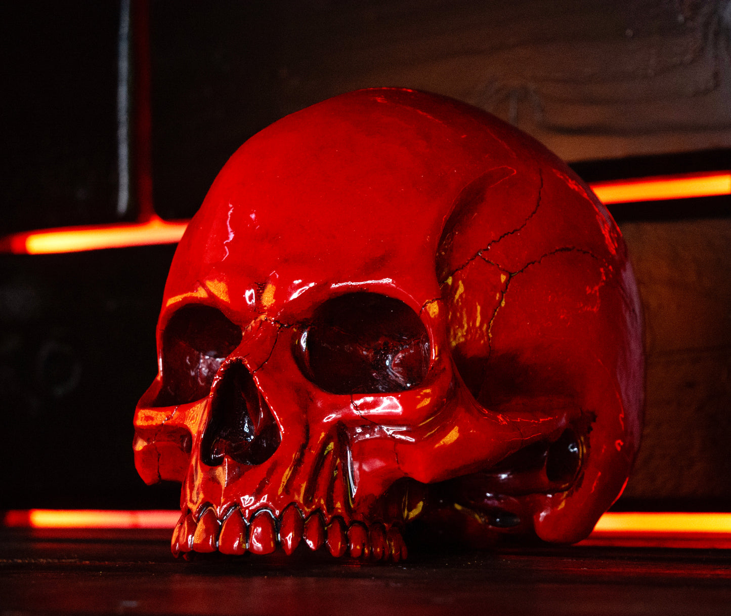 Angry Skull "Blood Red"