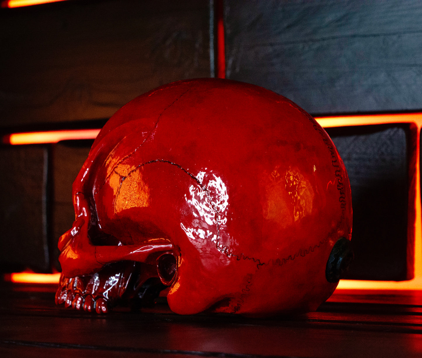 Angry Skull "Blood Red"